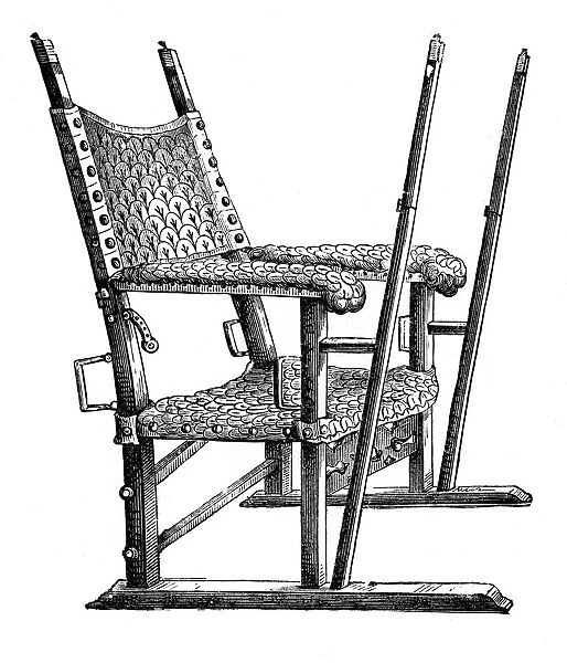 Sedan chair of Charles V, 14th century, (1870)
