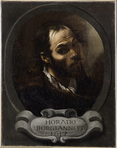 Self-Portrait, 1615. Creator: Borgianni, Orazio (1578-1616)