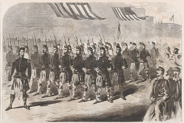 The Seventy Ninth Regiment (Highlanders), New York State Militia (Harpers Weekly)