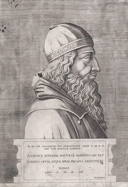 Speculum Romanae Magnificentiae: Aristotle, 1553. 1553. Creator: Anon