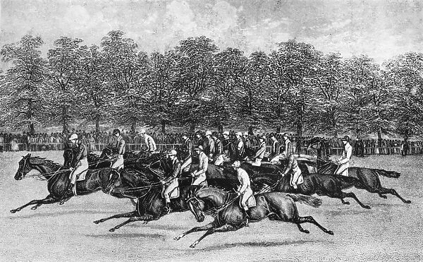The Start for the St. Leger, 1851, 1911