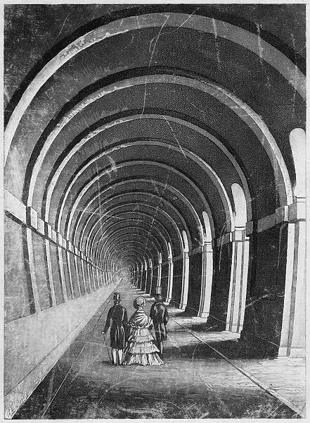 Thames Tunnel, London, mid 19th century