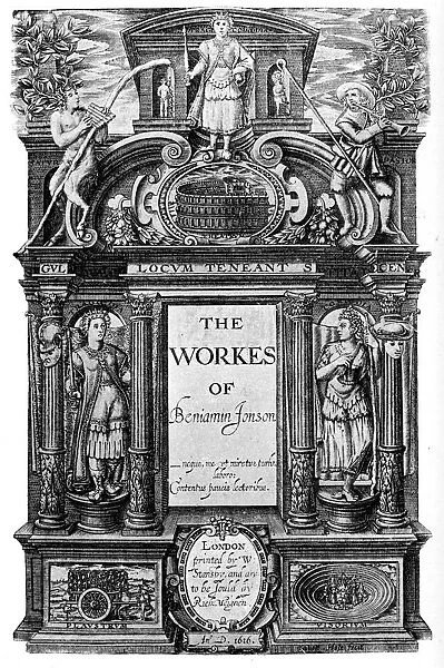 Title page of the works of Ben Jonson, 1616 (1893)