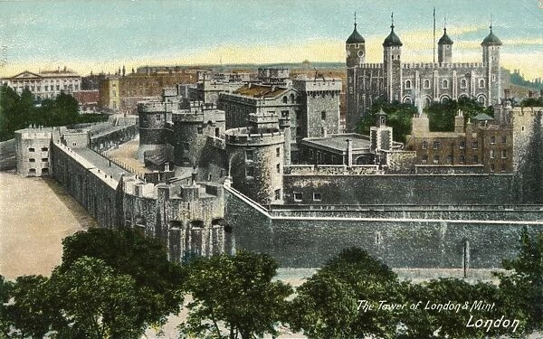 The Tower of London & Mint, London, c1910