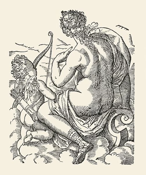 Venus and Cupid, 1906. Creator: Jost Ammon