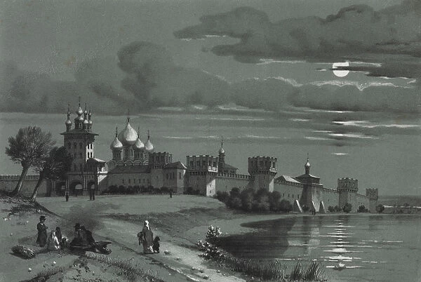 View of the Novodevichy Convent in Moscow, 1848