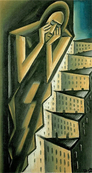 Woman over the City, ca 1917-1920. Artist: Capek, Karel (1890-1938)