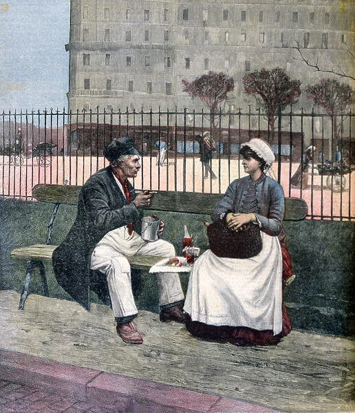 The Workers Lunch, 1891. Artist: Henri Meyer