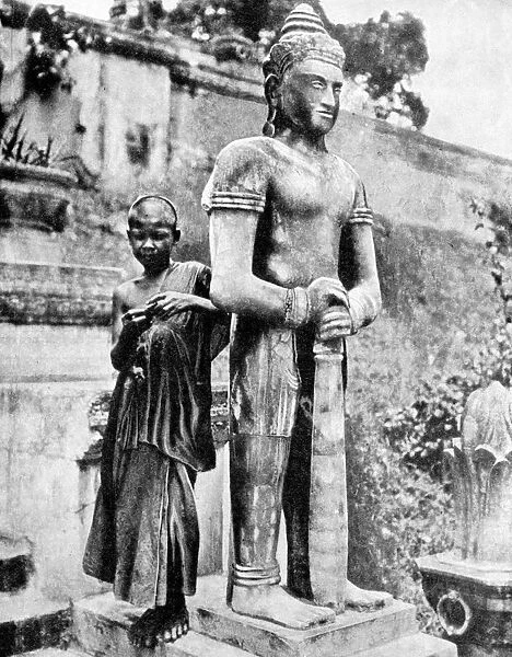 Youthful devotee of the great Buddha, 1936. Artist: Ewing Galloway