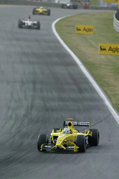 2003 Austrian Grand Prix, Sunday Race, A1 Ring, Austria. 18th May 2003. Giancarlo Fisichella, Jordan Ford EJ13, action. World Copyright LAt Photographic. Digital Image Only