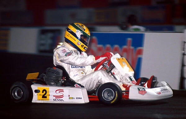 Karting. For Ayrton Senna (BRA) it would be his last competitive Karting