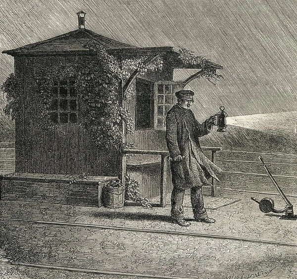 A French Pointsman In The Late 19Th Century. From French Pictures By The Rev. Samuel G. Green, Published 1878