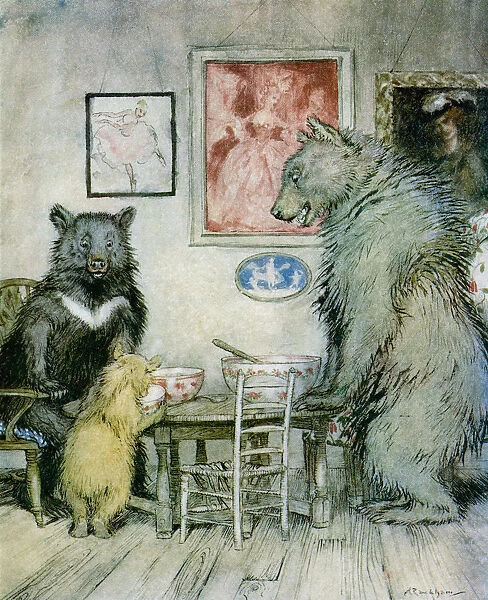 Somebody Has Been At My Porridge And Has Eaten It All Up. From The Story Goldilocks And The Three Bears. From The Book English Fairy Tales Retold By F. a. Steel With Illustrations By Arthur Rackham, Published 1927