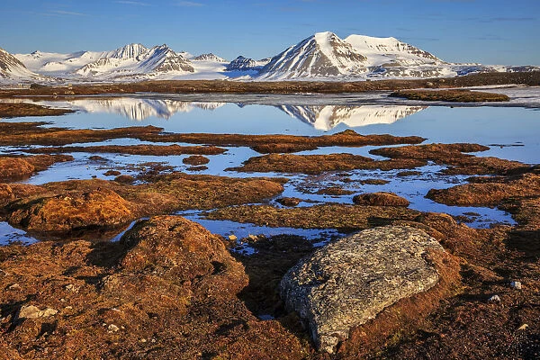 Mountains and tundra, Svalbard, Norway