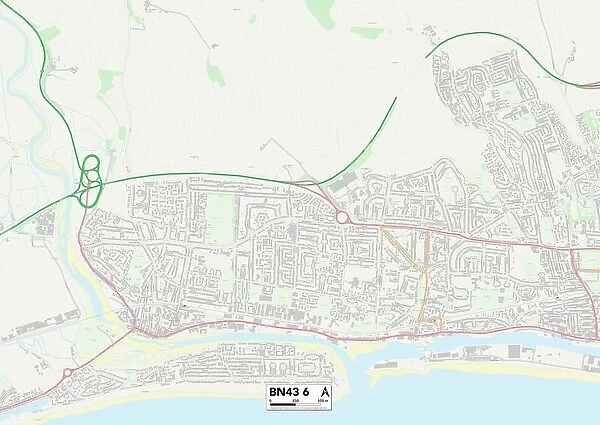 Adur BN43 6 Map