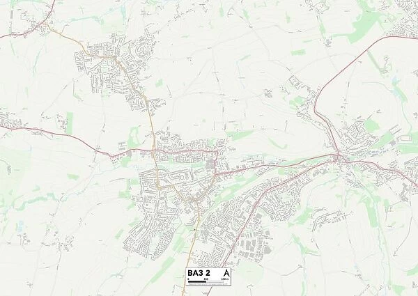 Bath and North East Somerset BA3 2 Map
