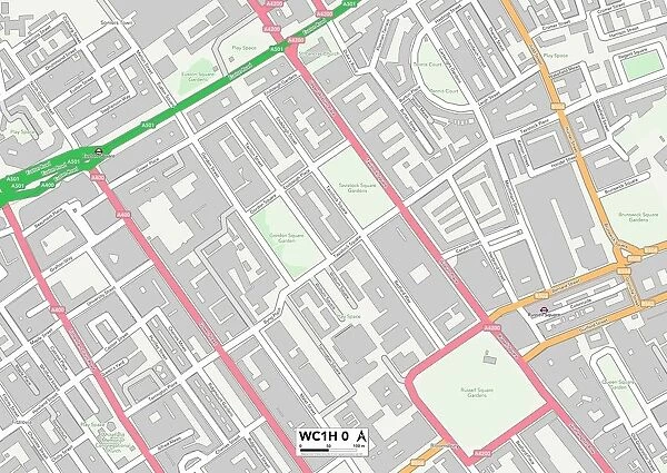 Camden WC1H 0 Map