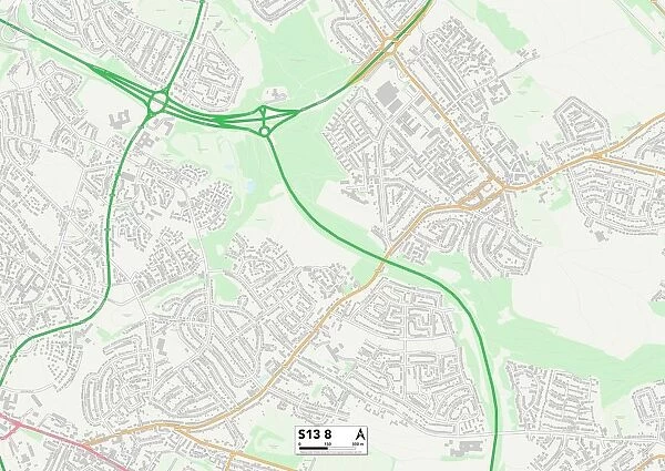Sheffield S13 8 Map