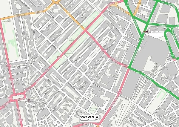 Westminster SW1W 9 Map