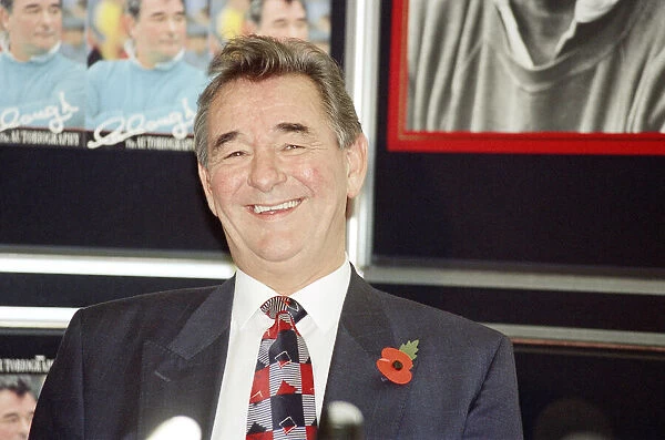 Brian Clough ex Football manager of Nottingham Forest at launch of his new book November