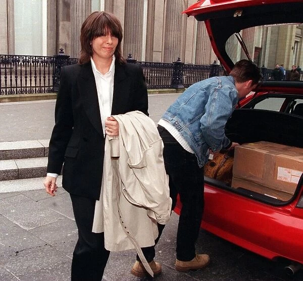 Chrissie Hynde arriving to film a programme for Channel 4 in Glasgow