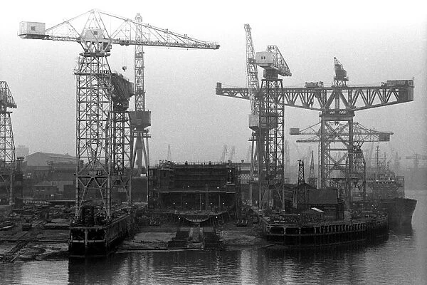 Cranes at Tyne Dock, South Shields 21 June 1979