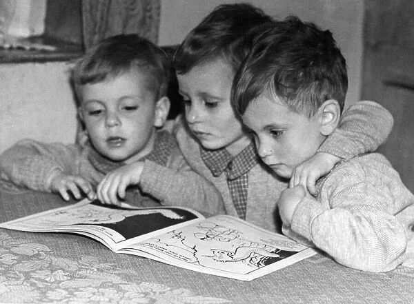 Derek, David & Donald Haden, aged 3 years 6 months, known as the Gornal Wood triplets