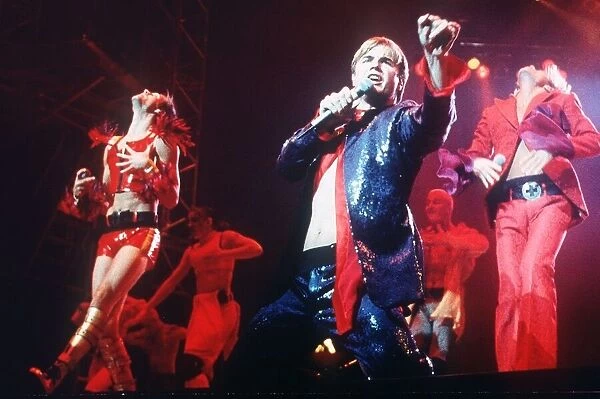 Gary Barlow Take That in concert Manchester Arena with dancers August 1995