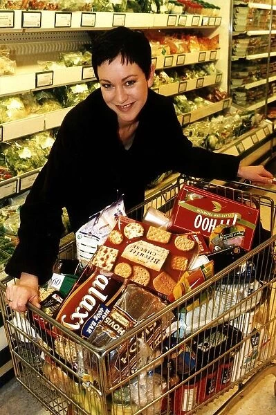Kelle Spry Australian Actress from the TV Drama Call Red with her shopping