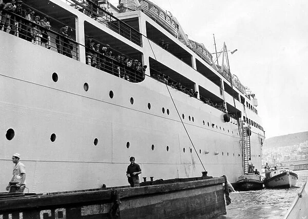 The Liner Transylvania brings refugees home to Israel. 1947