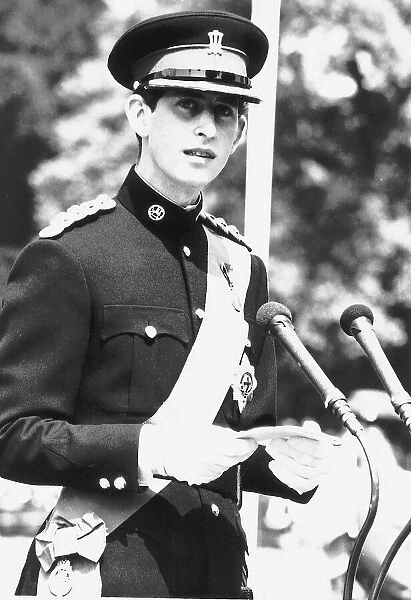 Prince Charles in the uniform of the newly formed Royal Regiment of Wales