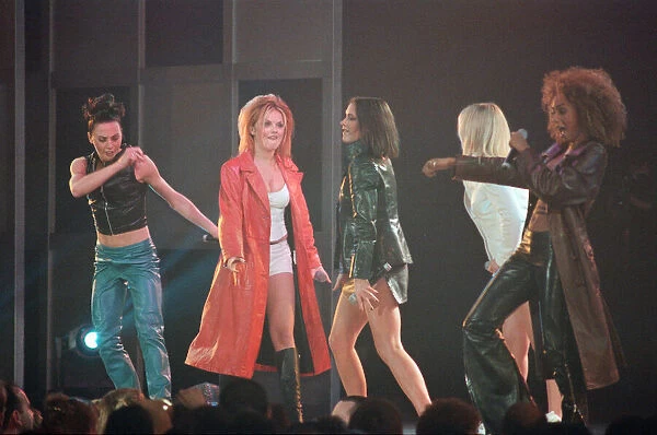 Spice Girls at Alexandra Palace in London to help launch new McLaren MP4 12 Formula One