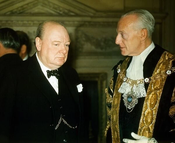 Winston Churchill former British Prime Minister. 1960s