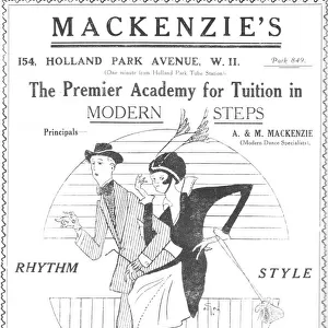 Advert for Mackenzie s, Premier Academy for Dance Tuition