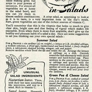 Advert for the Ministry of Food 1945
