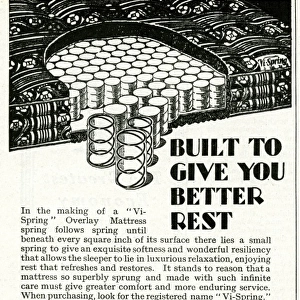 Advert for Vi-Spring Mattress 1931