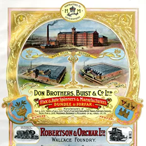 Adverts, Don Brothers, Buist & Co, Robertson & Orchar