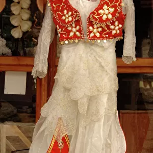 Albaniz. Kruje. Albanian traditional dress. Bazaar