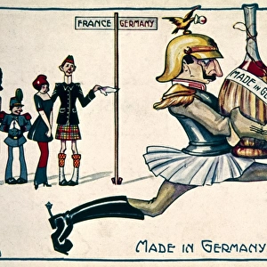 Anti-German cartoon, Made in Germany, WW1