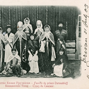 Armenian Princeling with his wife and family