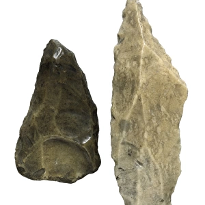 Axes. Middle Paleolithic. SPAIN. Barcelona. Archaeology