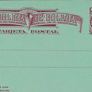 Bolivian Tarjeta Postal