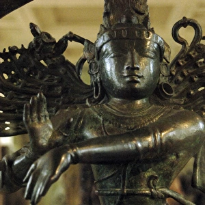 Bronze figure of Nataraja. Chola dynasty. Around 1100 AD. Br