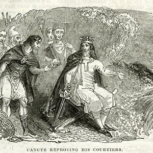 Canute reproving his courtiers
