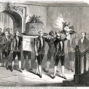 Christmas at Windsor Castle, Royal banquet 1857