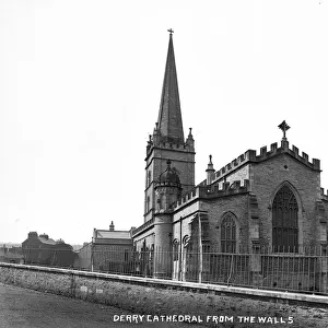 Derry Cathedral from the Walls