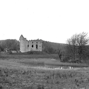 Distant view of Monea castle, Fermanagh