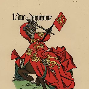 Duke of Aquitaine, Duc d Aquitaine, with standard