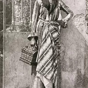 Fashionable woman of Martinique, French West Indies