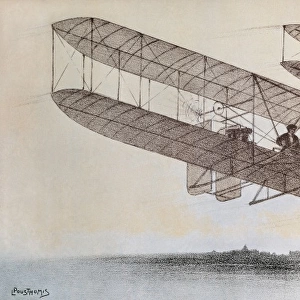 Flight carried out by one of the Wright brothers
